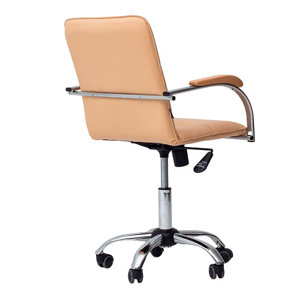 Кресло Самба лифт, экокожа Galaxy Cream, каркас хром - Вид 5