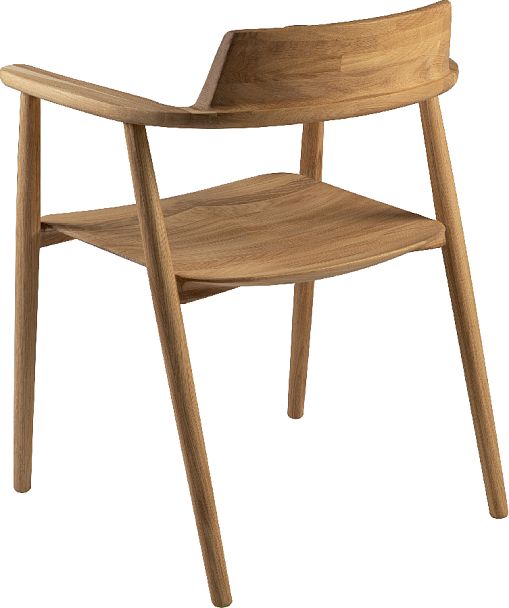 Кресло деревянное из массива дуба Сэн Дуб натуральный - Вид 7