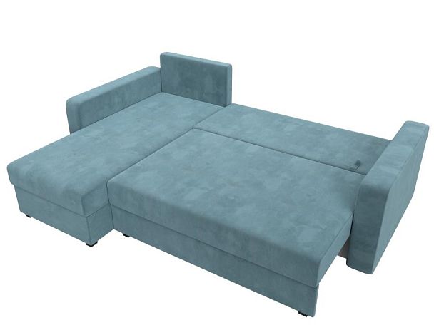Диван угловой Ливерпуль Лайт левый угол Велюр бирюзовый - Вид 8