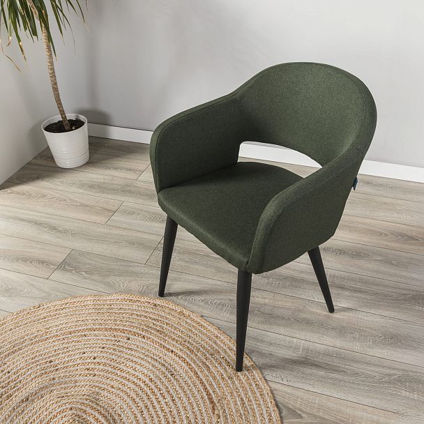 Кресло Oscar тёмно-зеленый/черный - Вид 13