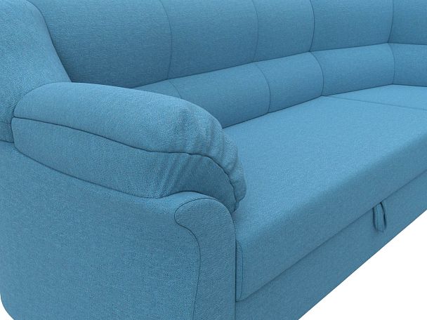 Диван угловой Карнелла правый угол Рогожка голубой - Вид 4