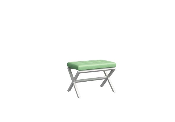 Next Банкетка одноместная NLT.L-1 Kanzas 20/Металл Белый 650*380*480 - Вид 1