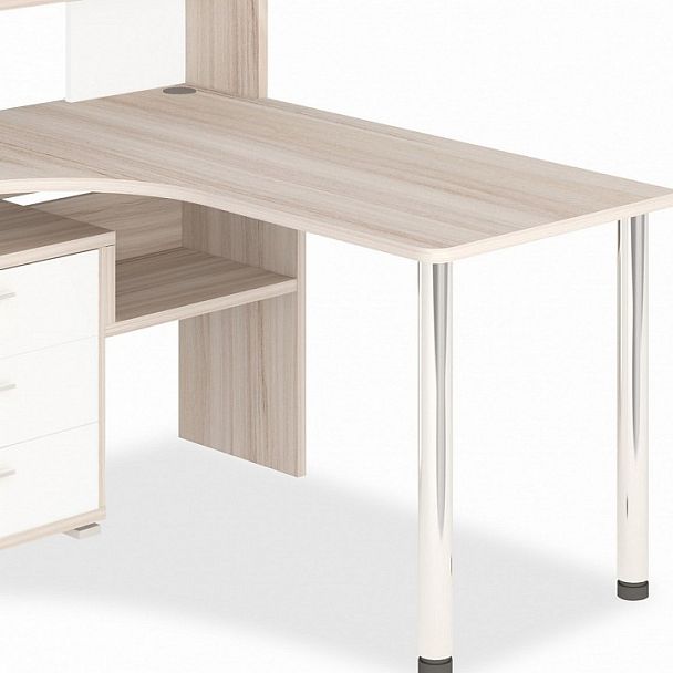 Стол компьютерный Домино СР-133 Карамель/Белый левый - Вид 2