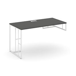 Rift Стол письменный для опорной тумбы правый RF.SPOT-015 (R) Антрацит/Металл Белый 1780*700*750 - Фото предпросмотра