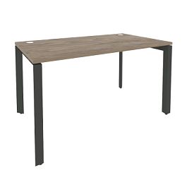 Onix Стол рабочий на П-образном м/к O.MP-SP-3.8 Тиквуд темный/Антрацит металл 1380*800*750 - Фото предпросмотра