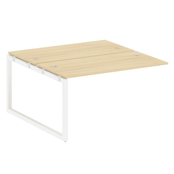 Metal System Quattro Р. ст. криволинейная на О-образном м/к 50БО.РАС-СА-2.3 Акация/Белый металл 1400*2435*750 - Вид 1