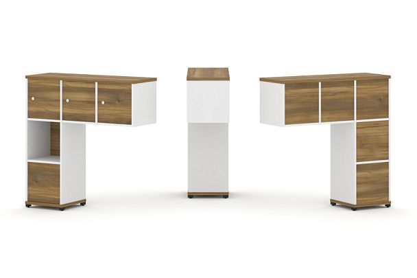 Concept Надставка низкая CN.ONN-006 Сандал Янтарный/Белый Бриллиант/Металл Черный 1099*365*1130 - Вид 1