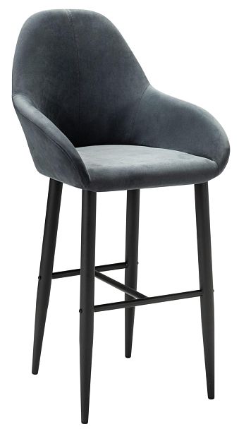 Кресло Бар.Kent Diag grey/черный - Вид 1