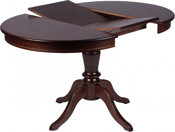 Стол деревянный раздвижной Элат D90(130)х90х76 Темный орех - Вид 3