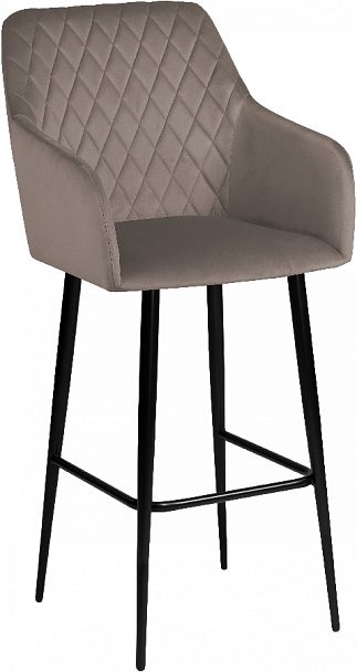 Барное поворотное кресло Барли К, Confetti mocco/черный - Вид 4