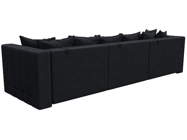 Диван прямой Лига-052 НПБ Лонг Замша серый - Вид 5