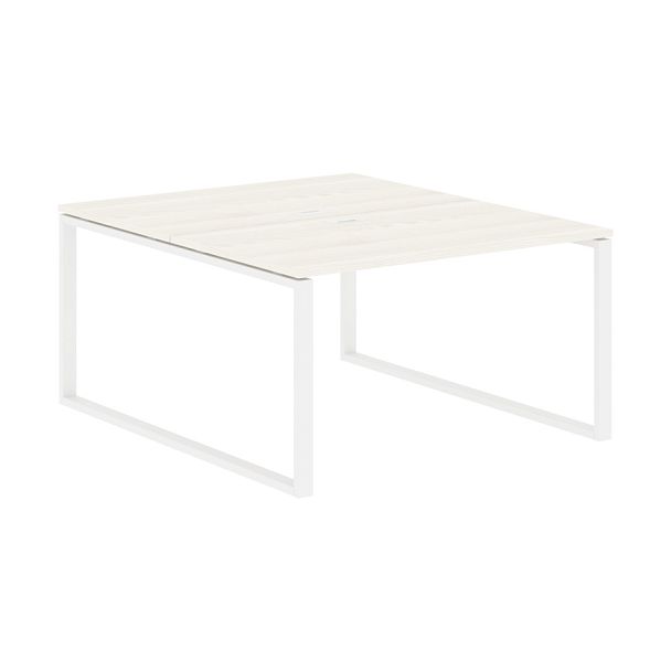 Стол 2-х местный EQWST 1316 Ясень Траун/Белый 1360х1606х750 EDIS - Вид 1