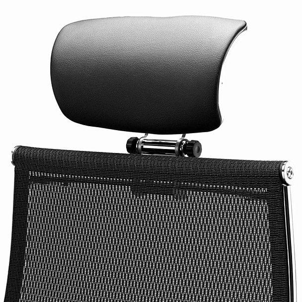 Кресло офисное МЕТТА "SAMURAI" S-3.05, с подголовником, сверхпрочная ткань-сетка, черное - Вид 9