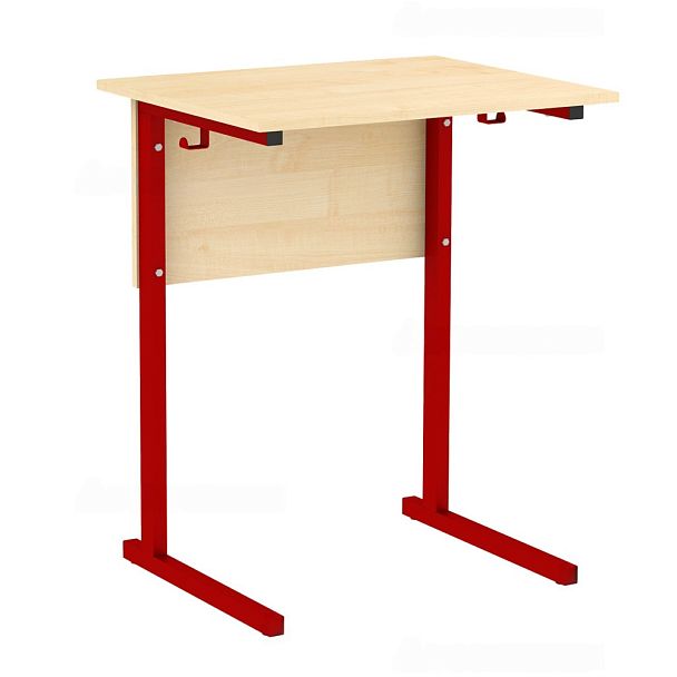 Стол ученический 111В, нерегулируемый, 1-местный, на прямоугольной трубе (м/к Коричневый, Серый, Черный), гр.3 - Вид 5