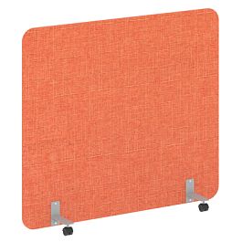 R-line soft Перегородка на металлических опорах, на роликах AP.R-160-140 Romeo 08/Серый металл 1600*18*1400 - Фото предпросмотра