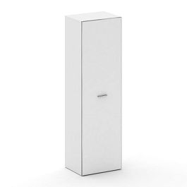 Fresco Гардероб узкий универсальный FR.GB-102 white Белый Бриллиант UM/Лакобель Белый/Хром 600*460*2 - Фото предпросмотра