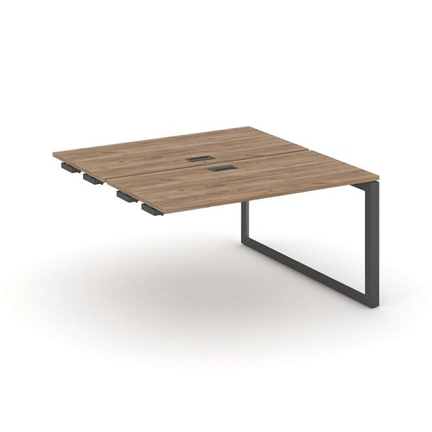 Style Project Next Стол-приставка к опор. элем. SN-59O.DPRS-021 Дуб Табак/Металл Антрацит/Черный Заглушка 980*1632*750 - Вид 1