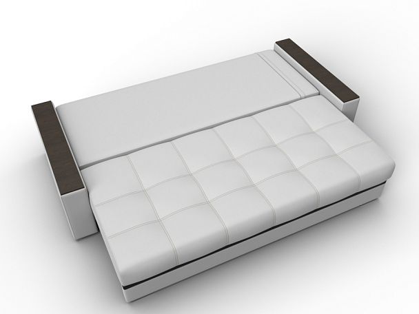 Диван прямой с декором Лига-096 НПБ Экокожа черный - Вид 8