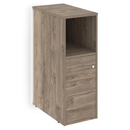 Onix Тумба с подсветкой 5 ящиков TIP-ON завершающая, левая O.R-TV-5 TIP.S (L) Тиквуд темный 436*767*1185 - Фото предпросмотра