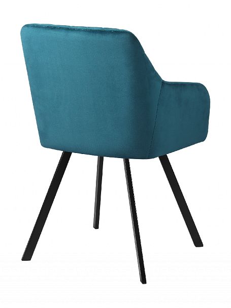 Кресло поворотное Барли, Confetti izumrud/черный - Вид 5