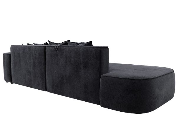 Диван угловой Лига-065 угол правый Велюр серый - Вид 6