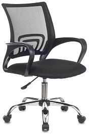 Кресло Бюрократ CH-695NLTSL черный TW-01 TW-11 сетка/ткань крестов. металл хром - Фото предпросмотра