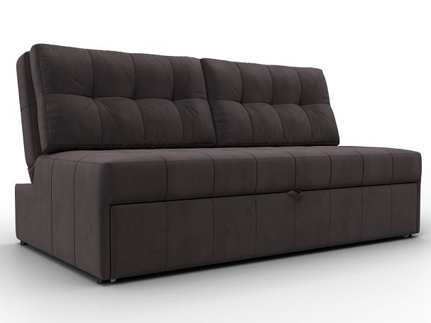 Диван прямой Лига-107 (160) Велюр коричневый - Вид 1