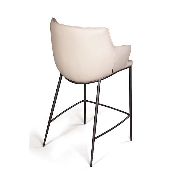 Стул полубарный Sofia, иск.кожа soft-touch, серый - Вид 6