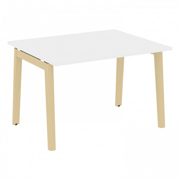 Стол переговорный (1 столешница) "Onix wood" OW.PRG-1.2 белый/дуб светлый - Вид 1