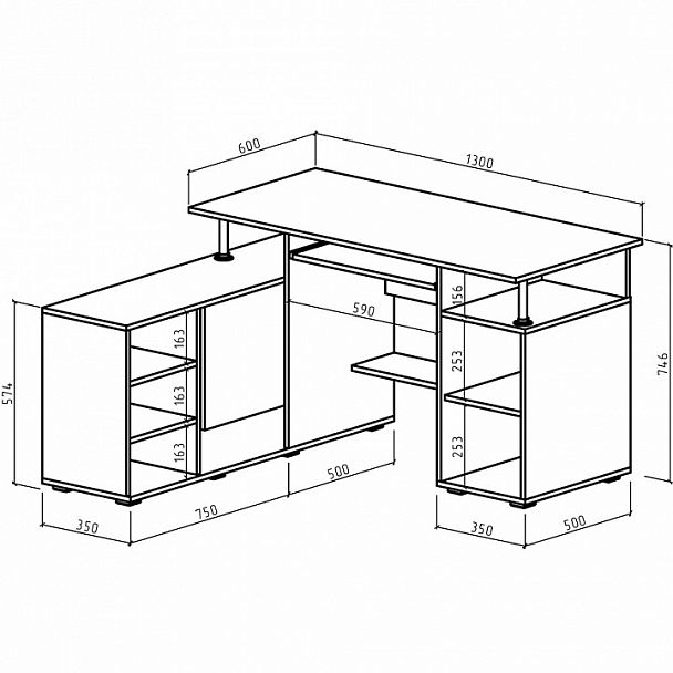 Стол компьютерный Амбер-9 - Вид 2