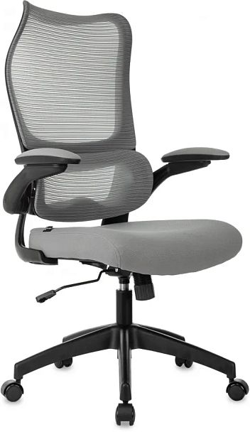 Кресло эргономичное Бюрократ Sigma 1 серый сетка/ткань крестов. пластик - Вид 1