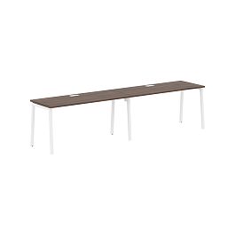 Стол 2-х местный ELWST 3167 Дуб Денвер тёмный/Белый 3126х670х750 EDIS - Фото предпросмотра