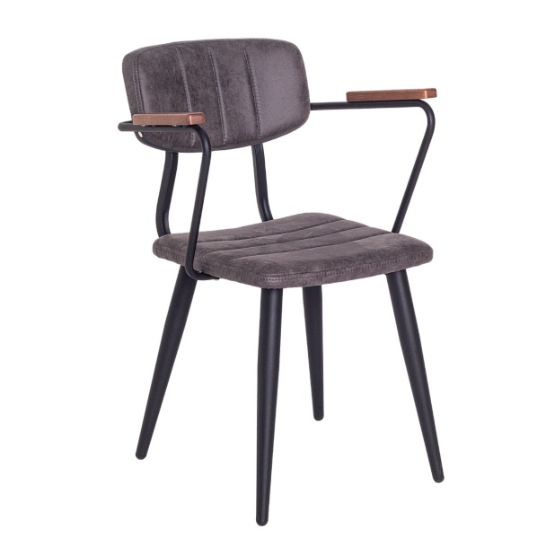 Стул Kato с подлокотниками, велюр, массив бука - Вид 2