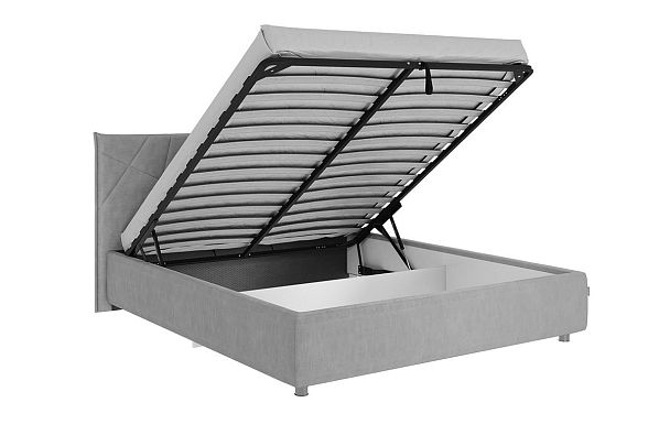 Кровать с подъемным механизмом Квест 160х200 см ZP.KM1.6-17.2173 галька (велюр) - Вид 6