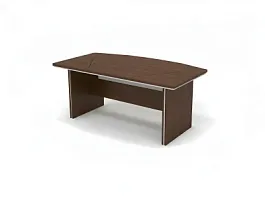 БЕРЛИН / BERLIN Стол руководителя прямой составной 2000х1000х760 Орех Вармия/Серый - Фото предпросмотра