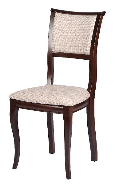 Обеденная группа стол Арей 140(180)х80х76 Темный орех и 4 стула Камир Темный орех/Кремовая рогожка - Вид 7