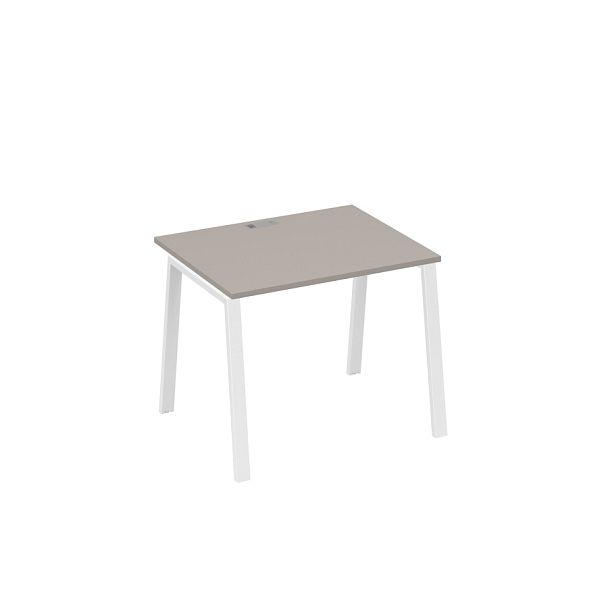 Стол письменный на металлокаркасе TRE A4 А4 Б3 022 БП мокко премиум / металлокаркас белый - Вид 1