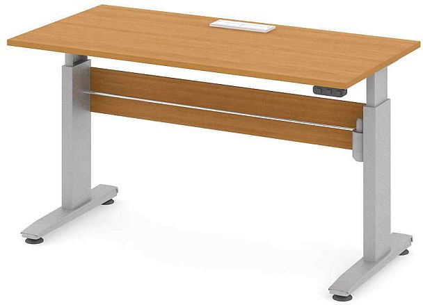 Стол офисный рабочий "Трансформер"  ПК-ТРС-СТ160Х80КК/ЭРД-В1-24 ольха - Вид 1