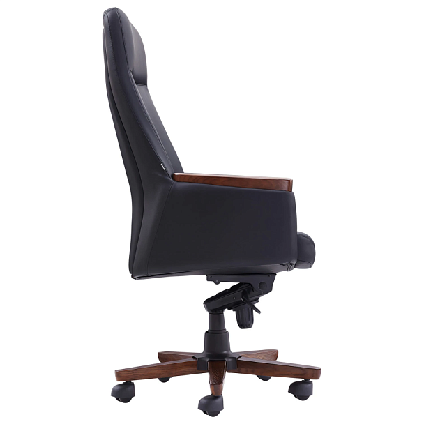 Кресло HAWASAN (ХАВАСАН) "Desire EX-771", мультиблок, дерево, натуральная кожа, черное, 532935 - Вид 4