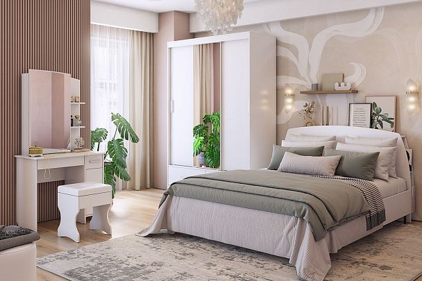 Виктория-1 Трюмо SPV-1.05.2552 белое дерево - Вид 5