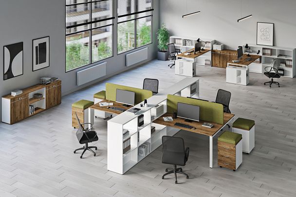 Передняя панель стола 160 Tess 145x1,6x35 дуб крафт золотой - Вид 7