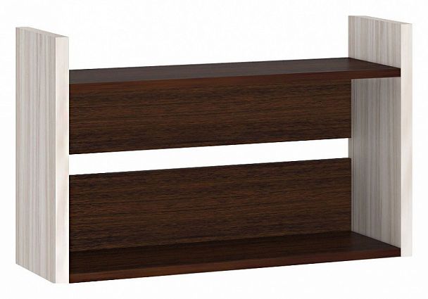 Полка книжная Домино Лайт ПКЛ-О Венге/Карамель - Вид 1