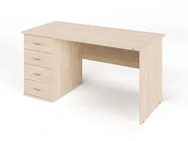 ЛАЙТ / LIGHT RLG008-15x7L Однотумбовый стол 150x70x75 Дуб Сонома - Фото предпросмотра