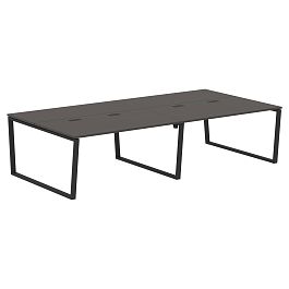 Конференц стол EVCT 3116 Мокко/Черный 3126х1606х750 EDIS - Фото предпросмотра