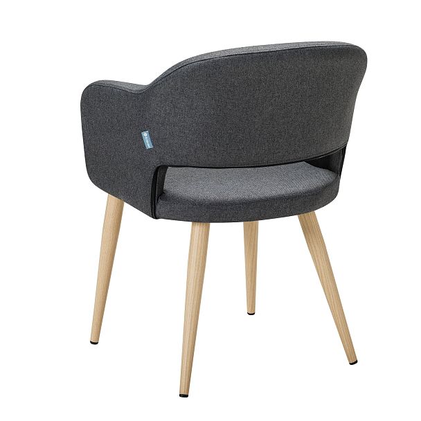 Кресло Oscar тёмно-серый/нат.дуб - Вид 4