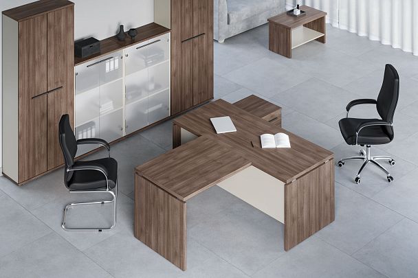 Стол для переговоров New Line 220x120x75 дуб шамони темный - Вид 12