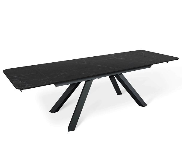 Обеденная группа Sheffilton SHT-DS289 серый мрамор/чёрный муар - Вид 4