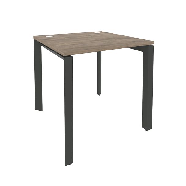 Onix Стол рабочий на П-образном м/к O.MP-SP-0.8 Тиквуд темный/Антрацит металл 780*800*750 - Вид 1
