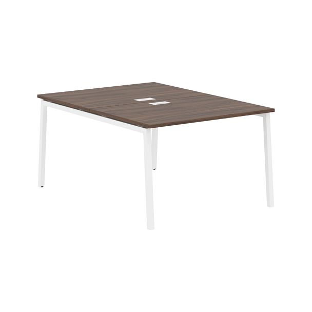 Стол 2-х местный ELWST 1116 Дуб Денвер тёмный/Белый 1160х1606х750 EDIS - Вид 1