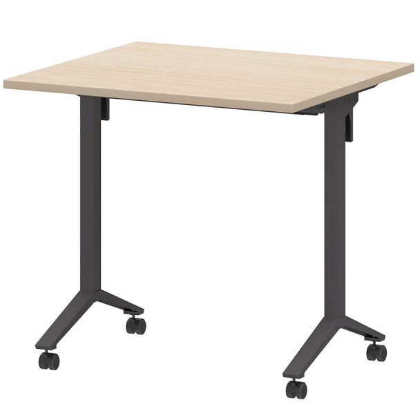 Стол мобильный складной МБ22-80.70 Бук/Антрацит 800x700x750 Моби - Вид 1